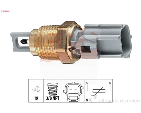 Sender Unit, intake air temperature Made in Italy - OE Equivalent 1.994.004 EPS Facet