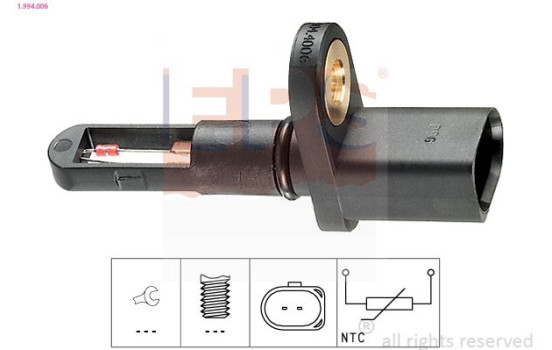 Sender Unit, intake air temperature Made in Italy - OE Equivalent 1.994.006 EPS Facet