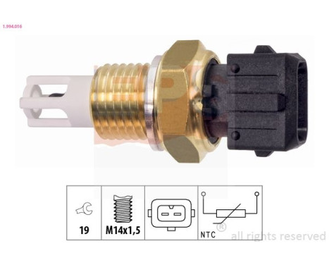 Sender Unit, intake air temperature Made in Italy - OE Equivalent 1.994.016 EPS Facet