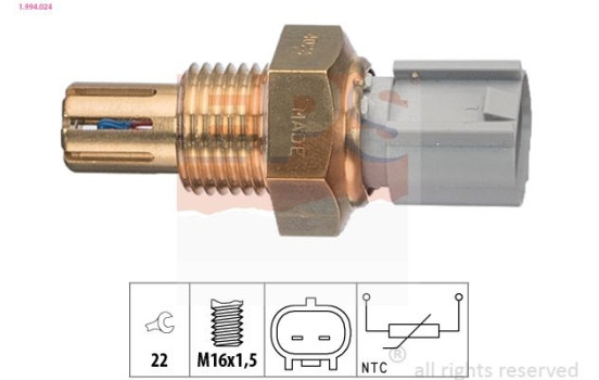 Sender Unit, intake air temperature Made in Italy - OE Equivalent 1.994.024 EPS Facet