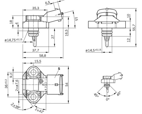 Sensor, fuel temperature 0 261 230 145 Bosch, Image 7