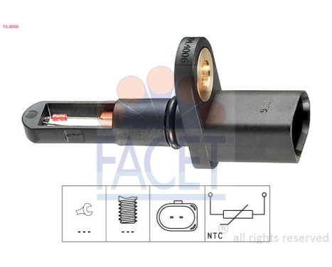 Sensor, intake air temperature Made in Italy - OE Equivalent 10.4006 Facet