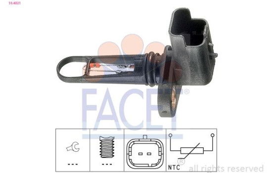 Sensor, intake air temperature Made in Italy - OE Equivalent 10.4021 Facet