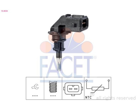 Sensor, intake air temperature Made in Italy - OE Equivalent 10.4038 Facet