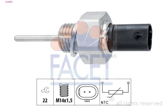 Sensor, intake air temperature Made in Italy - OE Equivalent 10.4051 Facet