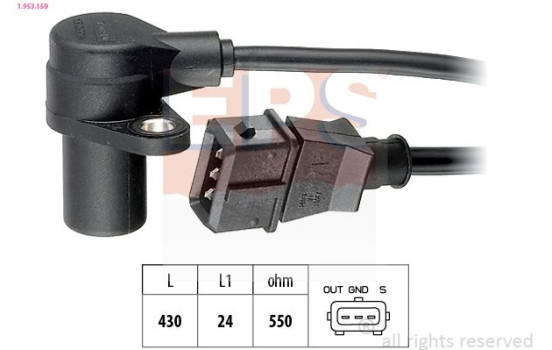 Crankshaft sensor 1.953.159 EPS Facet