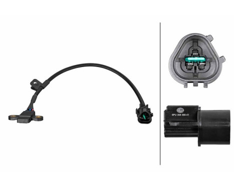 Crankshaft sensor 6PU 358 380-411 Hella