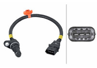 Crankshaft sensor 6PU 358 381-641 Hella