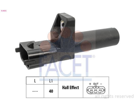 Crankshaft sensor 9.0655 Facet