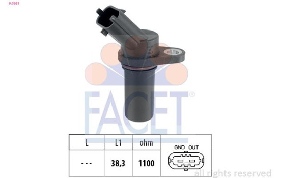 Crankshaft sensor 9.0681 Facet