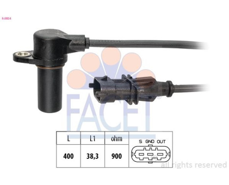 Crankshaft sensor 9.0854 Facet