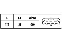 Sensor, crankshaft pulse 6PU 009 146-501 Hella