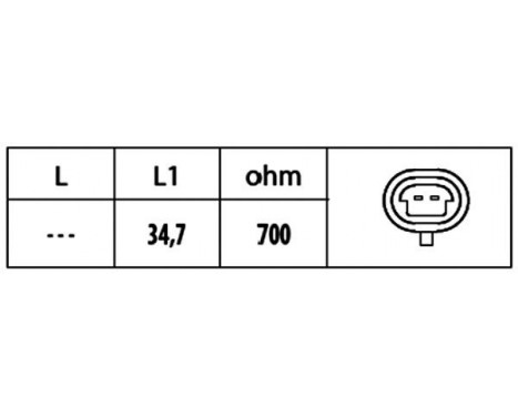 Sensor, crankshaft pulse 6PU 009 146-591 Hella
