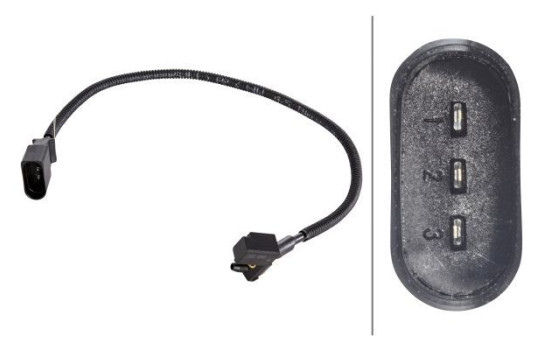 Sensor, crankshaft pulse 6PU 009 167-471 Hella