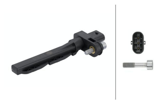 Sensor, crankshaft pulse 6PU 013 122-031 Hella