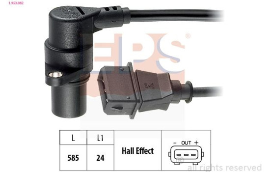 Sensor, crankshaft pulse Made in Italy - OE Equivalent 1.953.082 EPS Facet