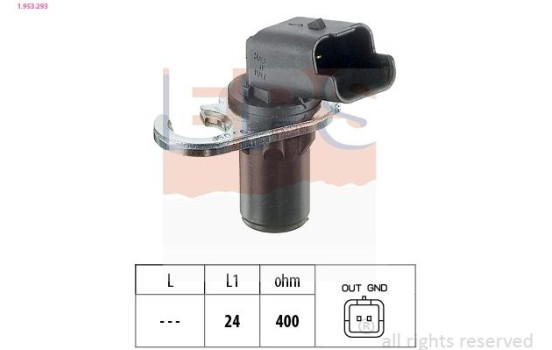 Sensor, crankshaft pulse Made in Italy - OE Equivalent 1.953.293 EPS Facet