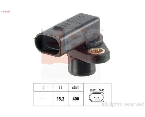 Sensor, crankshaft pulse Made in Italy - OE Equivalent 1.953.294 EPS Facet