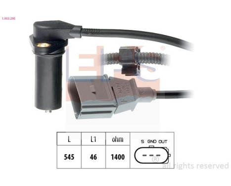 Sensor, crankshaft pulse Made in Italy - OE Equivalent 1.953.295 EPS Facet