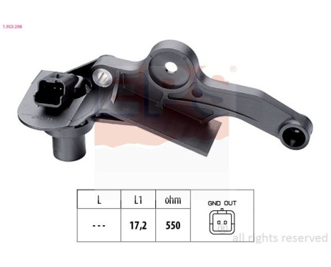 Sensor, crankshaft pulse Made in Italy - OE Equivalent 1.953.298 EPS Facet