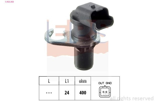 Sensor, crankshaft pulse Made in Italy - OE Equivalent 1.953.303 EPS Facet