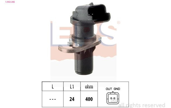 Sensor, crankshaft pulse Made in Italy - OE Equivalent 1.953.305 EPS Facet