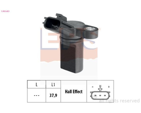 Sensor, crankshaft pulse Made in Italy - OE Equivalent 1.953.453 EPS Facet