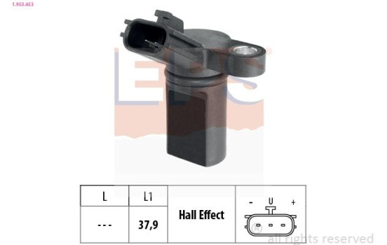 Sensor, crankshaft pulse Made in Italy - OE Equivalent 1.953.453 EPS Facet