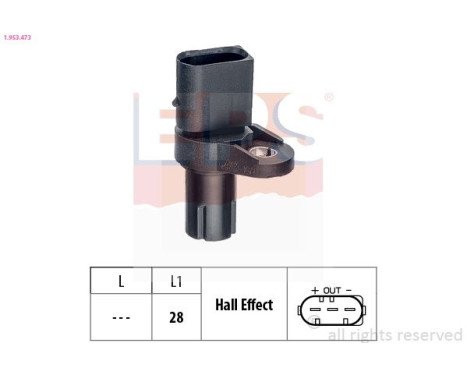 Sensor, crankshaft pulse Made in Italy - OE Equivalent 1.953.473 EPS Facet