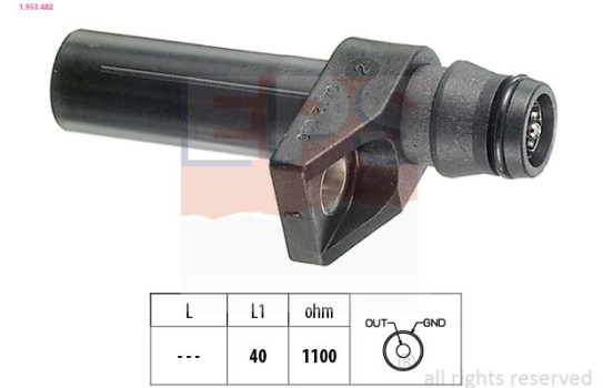 Sensor, crankshaft pulse Made in Italy - OE Equivalent 1.953.482 EPS Facet