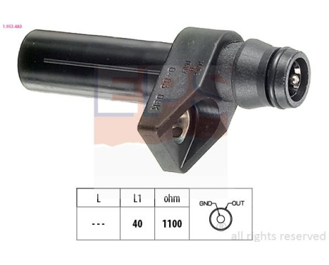 Sensor, crankshaft pulse Made in Italy - OE Equivalent 1.953.483 EPS Facet