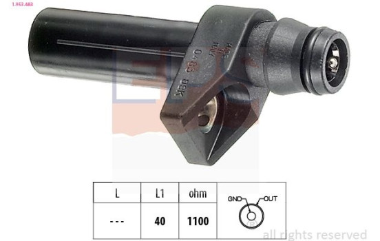 Sensor, crankshaft pulse Made in Italy - OE Equivalent 1.953.483 EPS Facet