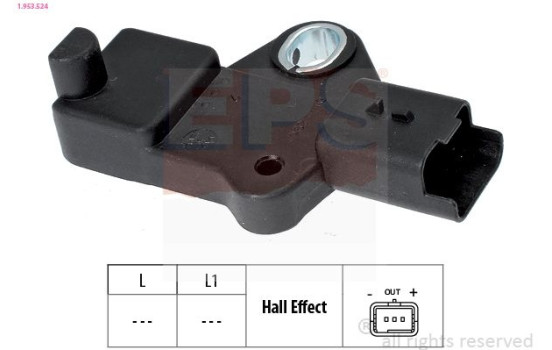 Sensor, crankshaft pulse Made in Italy - OE Equivalent 1953524 EPS Facet