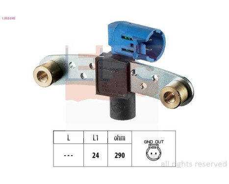 Sensor, crankshaft pulse Made in Italy - OE Equivalent 1953545 EPS Facet