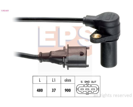 Sensor, crankshaft pulse Made in Italy - OE Equivalent 1953631 EPS Facet