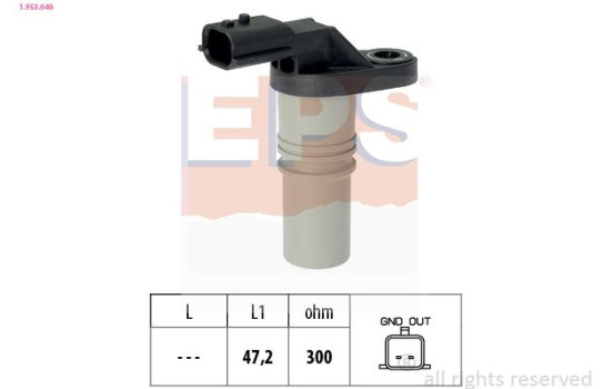 Sensor, crankshaft pulse Made in Italy - OE Equivalent 1953646 EPS Facet