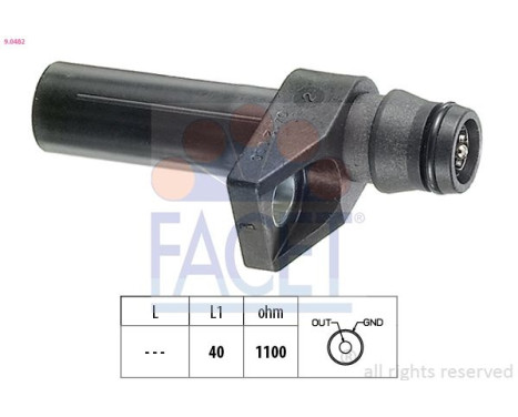Sensor, crankshaft pulse Made in Italy - OE Equivalent 9.0482 Facet