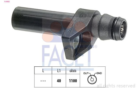 Sensor, crankshaft pulse Made in Italy - OE Equivalent 9.0482 Facet