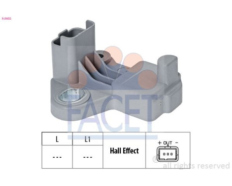 Sensor, crankshaft pulse Made in Italy - OE Equivalent 9.0602 Facet