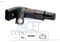 Sensor, crankshaft pulse Made in Italy - OE Equivalent 9.0683 Facet