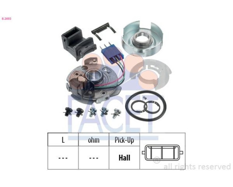 Sensor, ignition pulse Made in Italy - OE Equivalent 8.2693 Facet