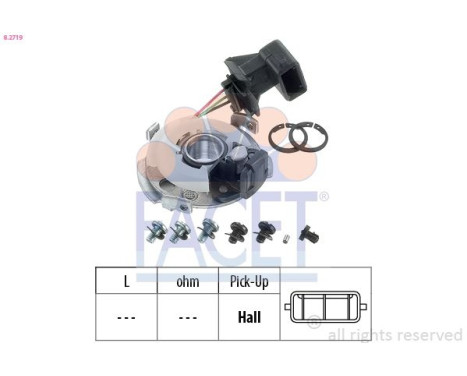 Sensor, ignition pulse Made in Italy - OE Equivalent 8.2719 Facet