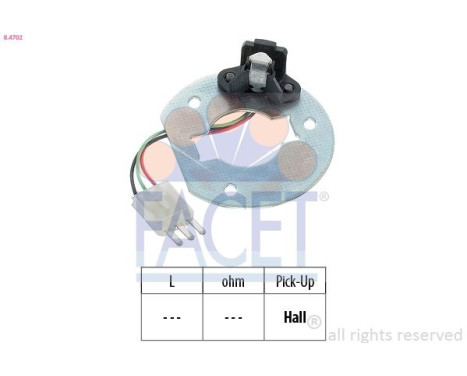 Sensor, ignition pulse Made in Italy - OE Equivalent 8.4702 Facet