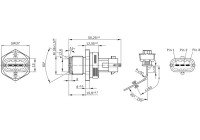 Sensor, fuel pressure RDS4.21800BAR Bosch