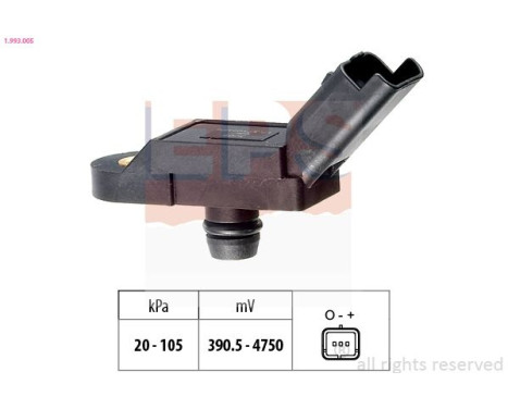 Air Pressure Sensor, height adaptation Made in Italy - OE Equivalent 1.993.005 EPS Facet