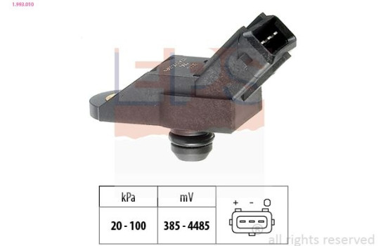 Air Pressure Sensor, height adaptation Made in Italy - OE Equivalent 1.993.010 EPS Facet