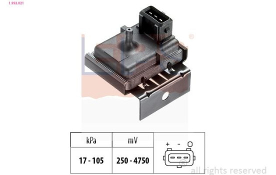 Air Pressure Sensor, height adaptation Made in Italy - OE Equivalent 1.993.021 EPS Facet, Image 2
