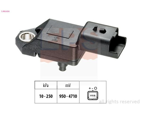 Air Pressure Sensor, height adaptation Made in Italy - OE Equivalent 1.993.034 EPS Facet