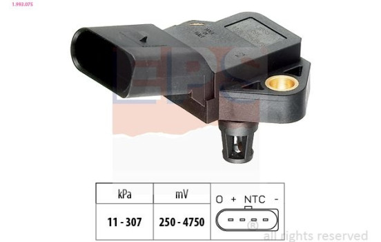 Air Pressure Sensor, height adaptation Made in Italy - OE Equivalent 1.993.075 EPS Facet