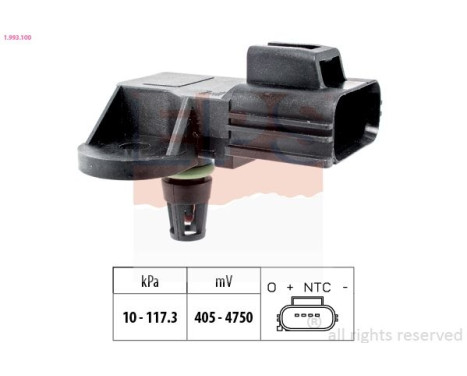 Air Pressure Sensor, height adaptation Made in Italy - OE Equivalent 1.993.100 EPS Facet